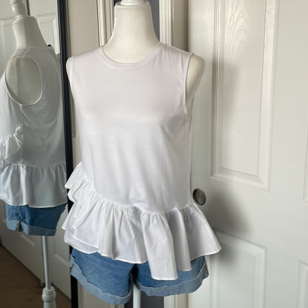 Banana Republic peplum white top - Picture 7 of 7